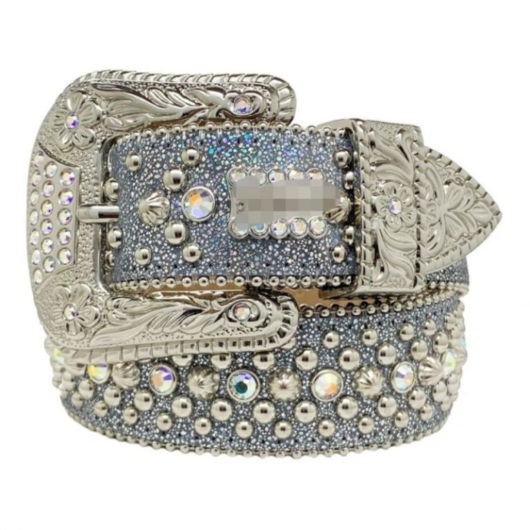 AAAA Replica BB Simon Rhinestone Cross Hip-Hop Punk Belt.