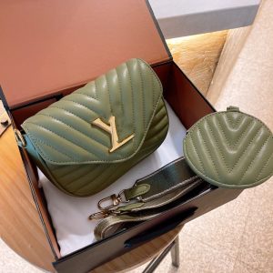 Fashion Solid Metal Letters NEW WAVE MULTI-POCHETTE Shoulder Bag